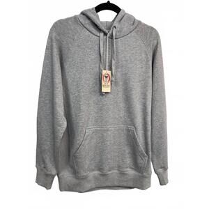 NEW DEVIL-DOG men's knit top hoodie in grey heather